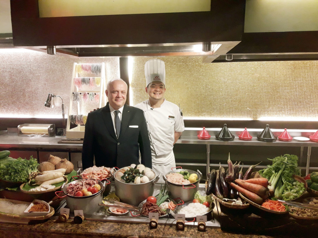 Waterfront Cebu City Hotel and Casino General Manager and Corporate Executive Chef Mr. Anders Hallden with Chef Tristan Encarnacion